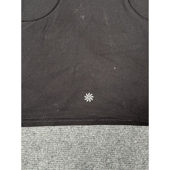 Athleta Conscious Crop Black Bra Top Built in Shelf Size Medium Yoga Pilates EUC - Picture 9 of 10